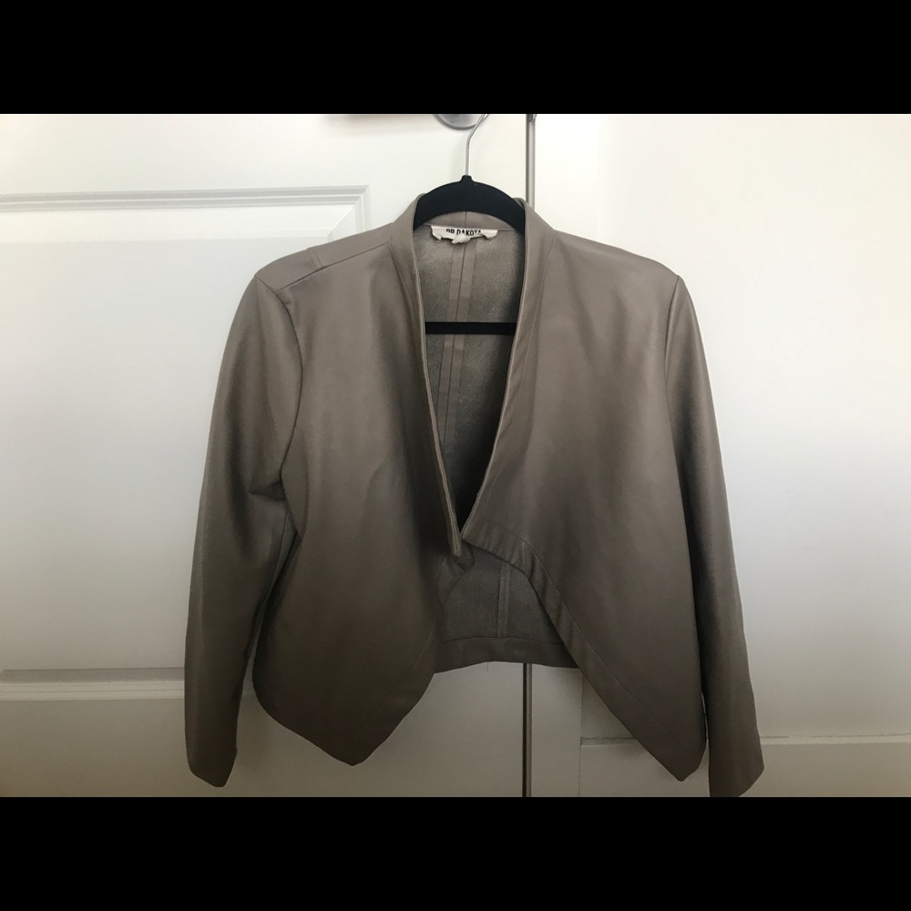 Greige Leather bb dakota jacket